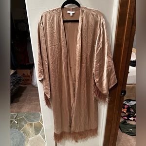 Lunya Washable Silk Fringe Robe